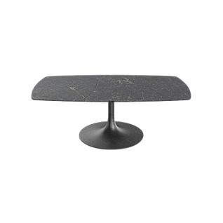 Table Basse Céramique Grise Marbrée, Pied Tulipe 115 Cm Ligurie