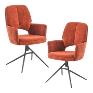 Chaise Pivotante Terracotta Double Coussinage (lot De 2) Ligurie