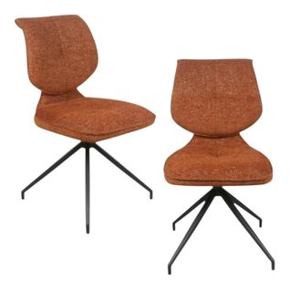 Chaise Pivotante Rouille Dossier Double (lot De 2) Ligurie