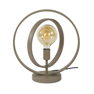 Lampe Moderne Beige Mat, 2 Anneaux Pivotants Tribeca