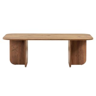 Table Basse Rectangulaire Effet Pin Bords Ronds Marfa