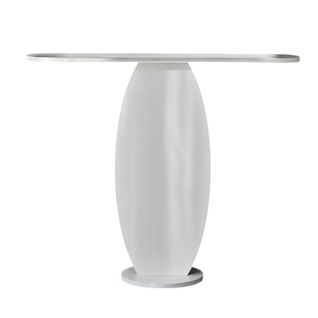 Console D'entrée Blanche Design Organique 100 Cm Marfa