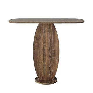 Console D'entrée Design Organique Effet Bois Foncé Marfa