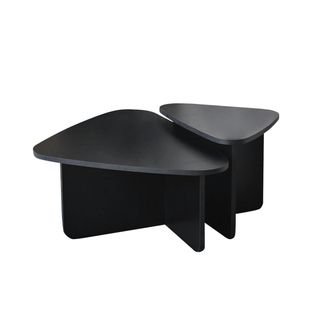 Table Basse Gigogne Noire, Triangle Organique (x2) Marfa