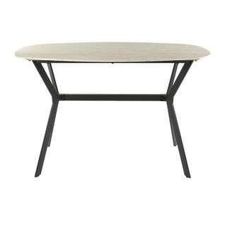 Table Haute Céramique Effet Travertin 140 Cm Ascoli