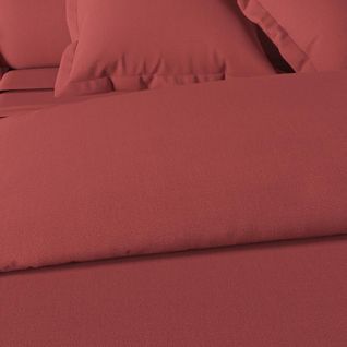 Housse De Couette Coton Tertio®  Terracotta -200 X 200