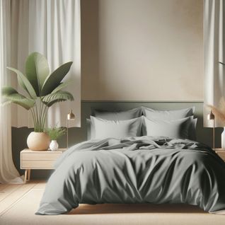 Drap Plat Coton Tilleul - 240 X 300 cm