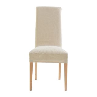 Housse De Chaise 50x50 Naturel En Polyester