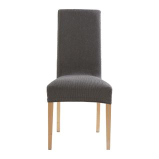 Housse De Chaise 50x50 Gris En Polyester