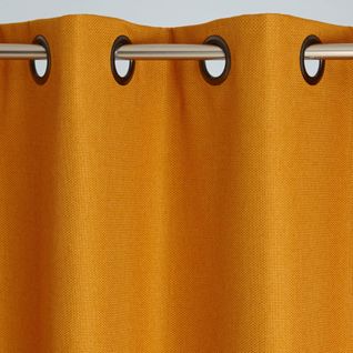 Rideau Occultant 140x240 Jaune Miel En Polyester