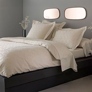 Housse De Couette 240x220 Blanc Ivoire En Coton