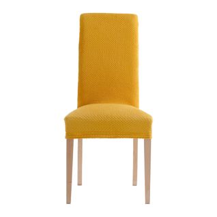 Housse De Chaise 50x50 Jaune Miel En Polyester