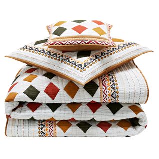 Boutis 250x250 Orange Poterie En Coton