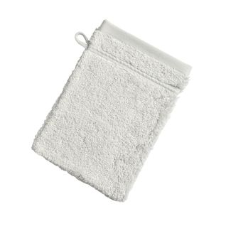 Lot De 2 Gant De Toilette 15x21 Gris Brume En Coton