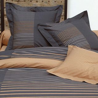 Housse De Couette 140x200 Gris En Coton