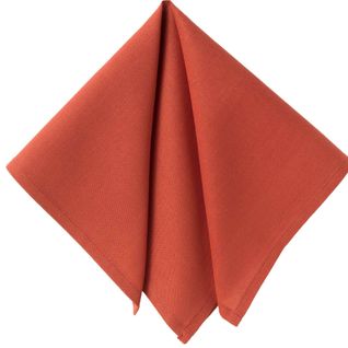 Serviette De Table 43x43 Orange Terracotta En Coton