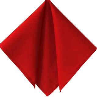 Serviette De Table 43x43 Rouge En Coton
