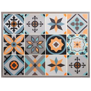 Tapis Vinyle 65x120 Jaune Moutarde En Synthétique