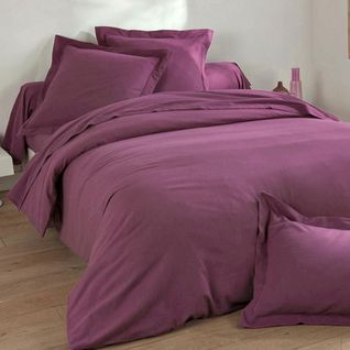 Housse De Couette 140x200 Violet Violine En Coton