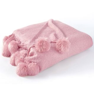 Plaid 125x150 Rose En Acrylique