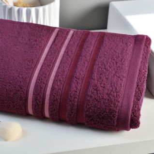 Drap De Bain 70x140 Rose Foncé En Acrylique