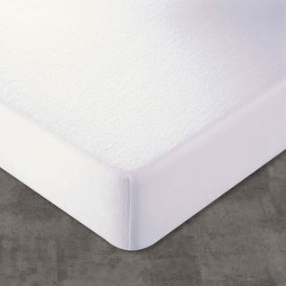 Protège Matelas Grands Bonnets 80x200x40 Blanc En Coton