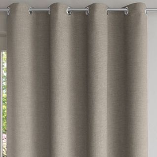 Rideau Occultant 140x180 Beige Sable En Polyester