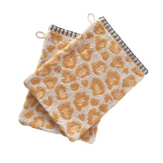 Gant De Toilette 15x22 Beige En Coton