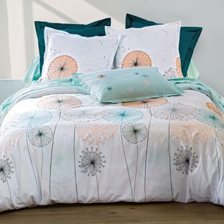 Drap-housse 140x190x28 Vert Céladon En Coton