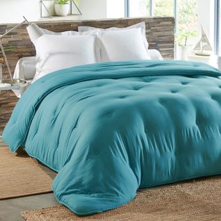 Couette Chaude 260x240 Bleu Orage En Polyester