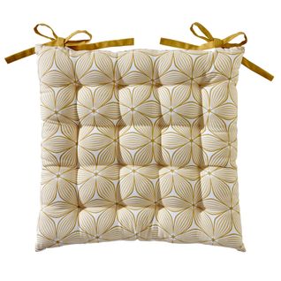 Galette 40x40 Jaune Curry En Coton