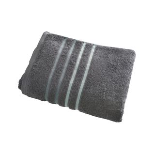 Serviette De Toilette 50x100 Gris Foncé En Acrylique