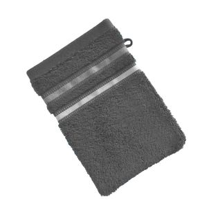 Gant De Toilette 15x21 Gris Foncé En Acrylique
