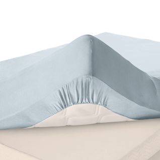 Drap-housse Grand Bonnet 140x200x30 Gris Perle En Coton