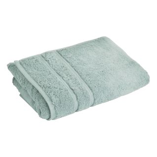 Drap De Bain 70x140 Bleu Opaline En Coton