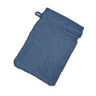 Lot De 2 Gant De Toilette 15x21 Violet Indigo En Coton
