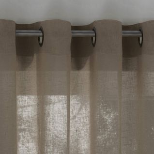 Voilage 150x180 Marron Taupe En Polyester