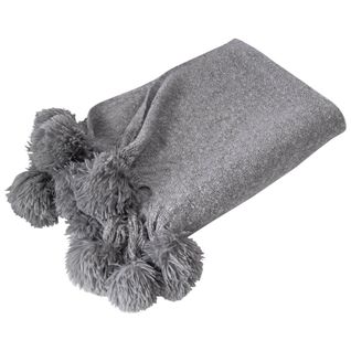 Plaid 125x150 Gris En Acrylique