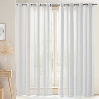 Voilage 140x180 Blanc En Polyester