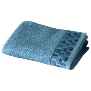 Serviette De Toilette 50x90 Bleu En Coton 450 G/m²