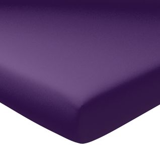 Drap-housse Grand Bonnet 140x200x40 Violet En Coton