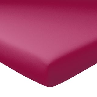 Drap-housse Grand Bonnet 120x200x40 Rose Fuchsia En Coton