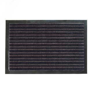 Tapis Antipoussières Noir En Textile