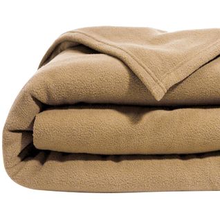 Couverture Tempérée 220x240 Beige En Polyester