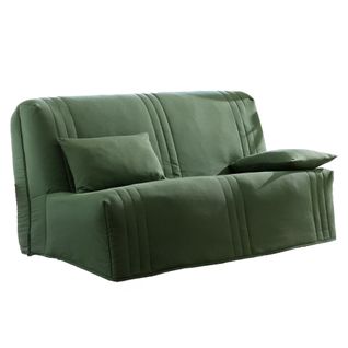 Housse BZ 2 Places Vert Olive En Coton