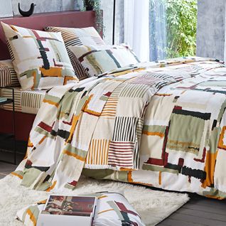 Drap-housse 140x190x28 Beige En Coton