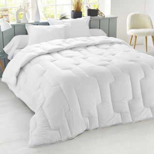 Couette Chaude 200x200 Blanc En Polyester