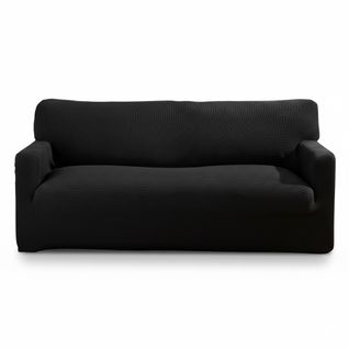 Housse Canapé 4 Places Noir En Polyester