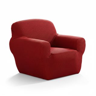 Housse Fauteuil 1 Place Rouge Tomette En Polyester