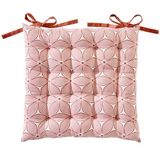 Galette 40x40 Orange Terracotta En Coton